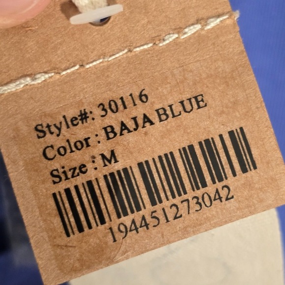 Escape by Habitat Womens Shirt Medium Blue Roll Neck Long Sleeve Terry‎ Pocket - Picture 5 of 12